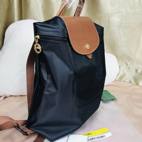 LONGCHAMP Mini Le Pliage Backpack In black - Picture 3 of 9